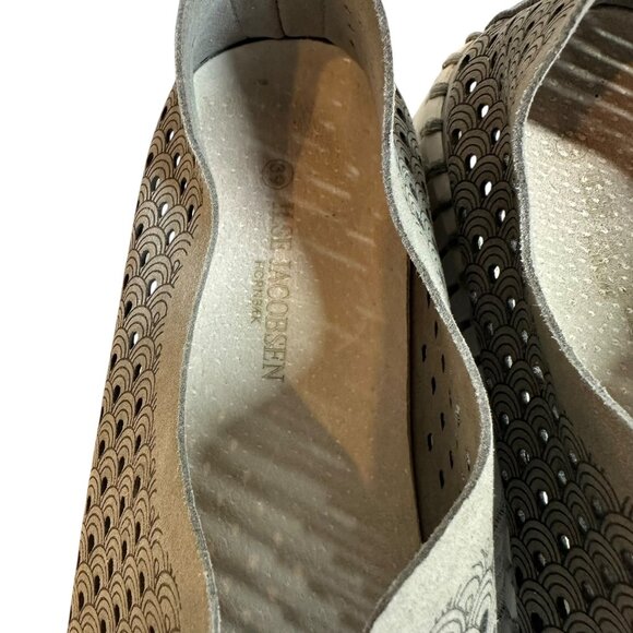 Ilse Jacobsen Hornbaek Tulip 139 Gray Flats Slip-On Shoes Size 39 - Picture 3 of 7